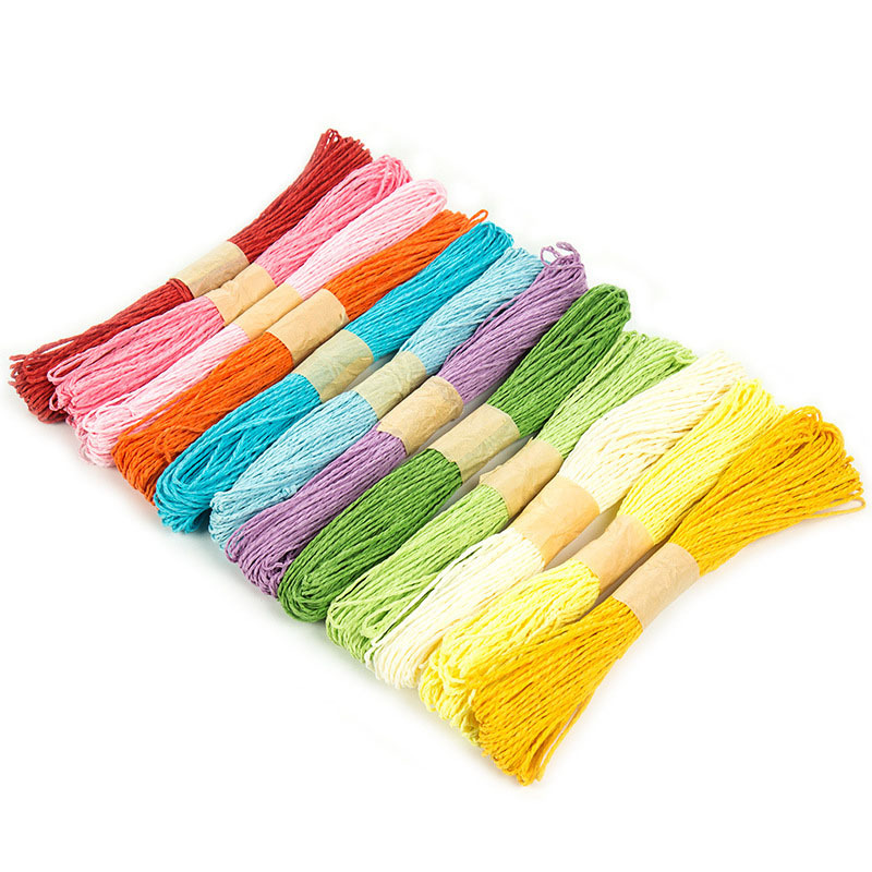 彩色纸绳12色30米儿童diy