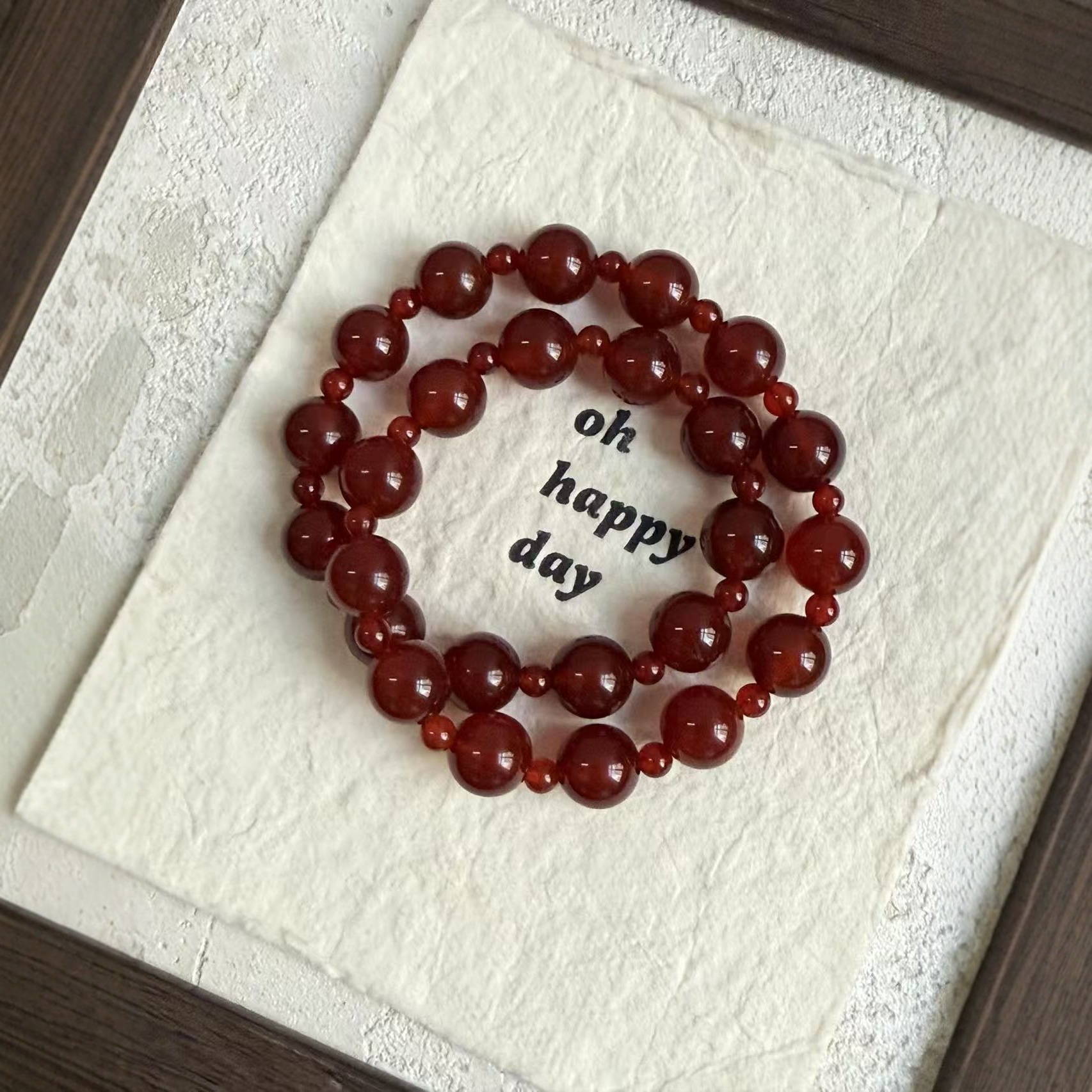 许我耀眼赵露思同款手串天然红玛瑙手链项链幸运红色高级感显白