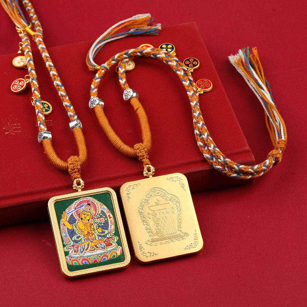 藏式唐卡半手绘粗矿八大