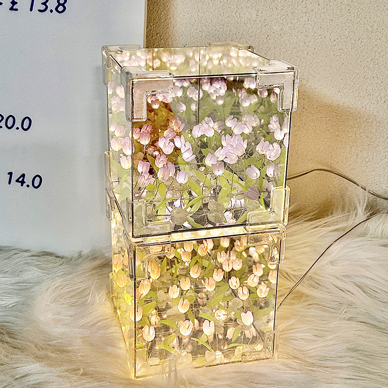 郁金香小夜灯diy材料包仿