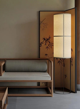 东方美学新中式复古竹子屏风折叠移动客厅茶室卧室玄关背景墙折屏