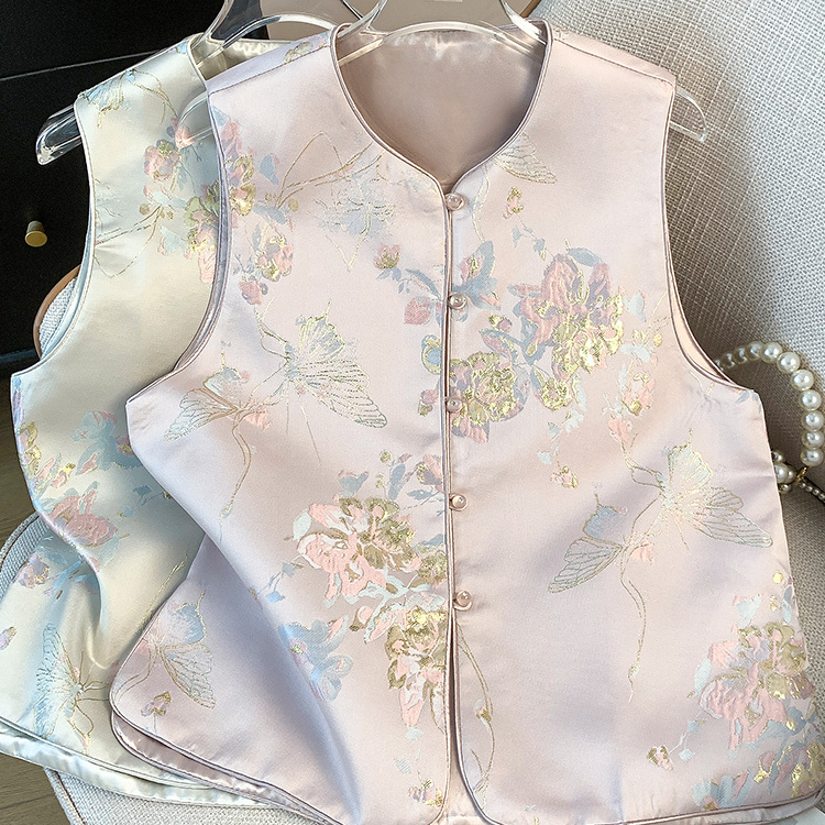 新中式国风马甲背心高级感