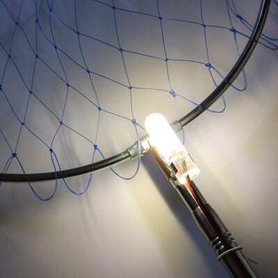 12V强光接电瓶带开关诱鱼下水灯