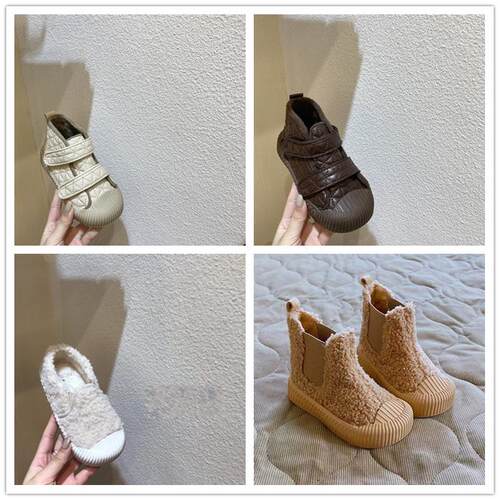 韩版儿童加绒毛毛鞋棉鞋