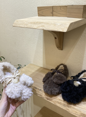 韩国童鞋2025女童冬季新款韩版毛球公主鞋儿童加绒保暖棉鞋毛毛鞋