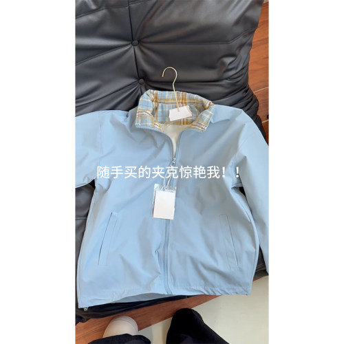 fitcheck格子拼接夹克男装