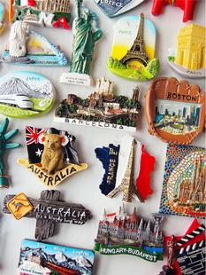 饰吸铁石 立体国外旅游纪念品磁性装 创意个性 世界各国冰箱贴欧州式