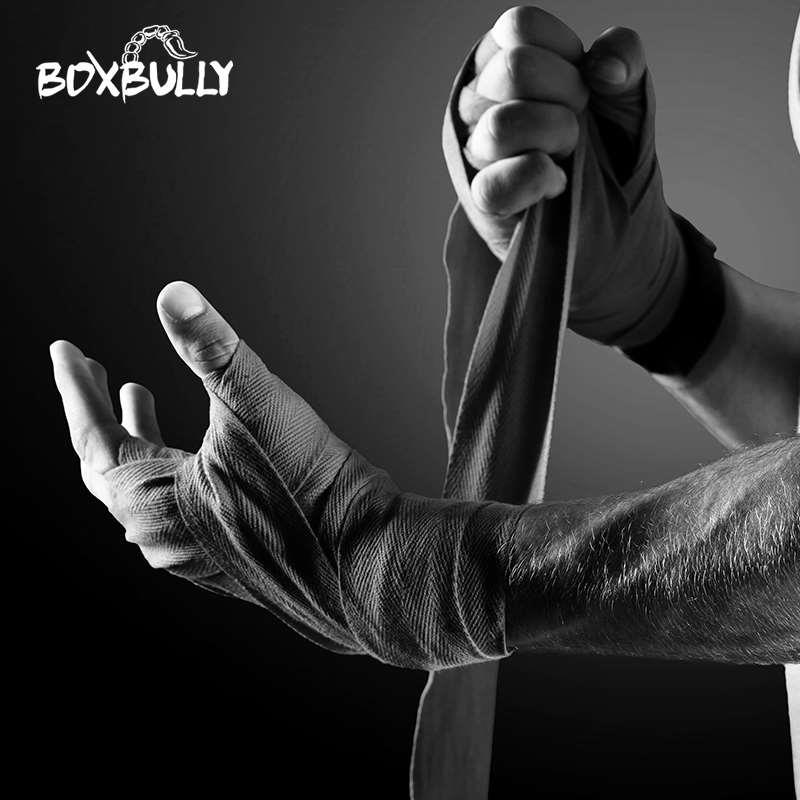 【正品】BOXBULLY3米5米拳击绷带男女拳击绑带散打拳套缠手带微弹-封面