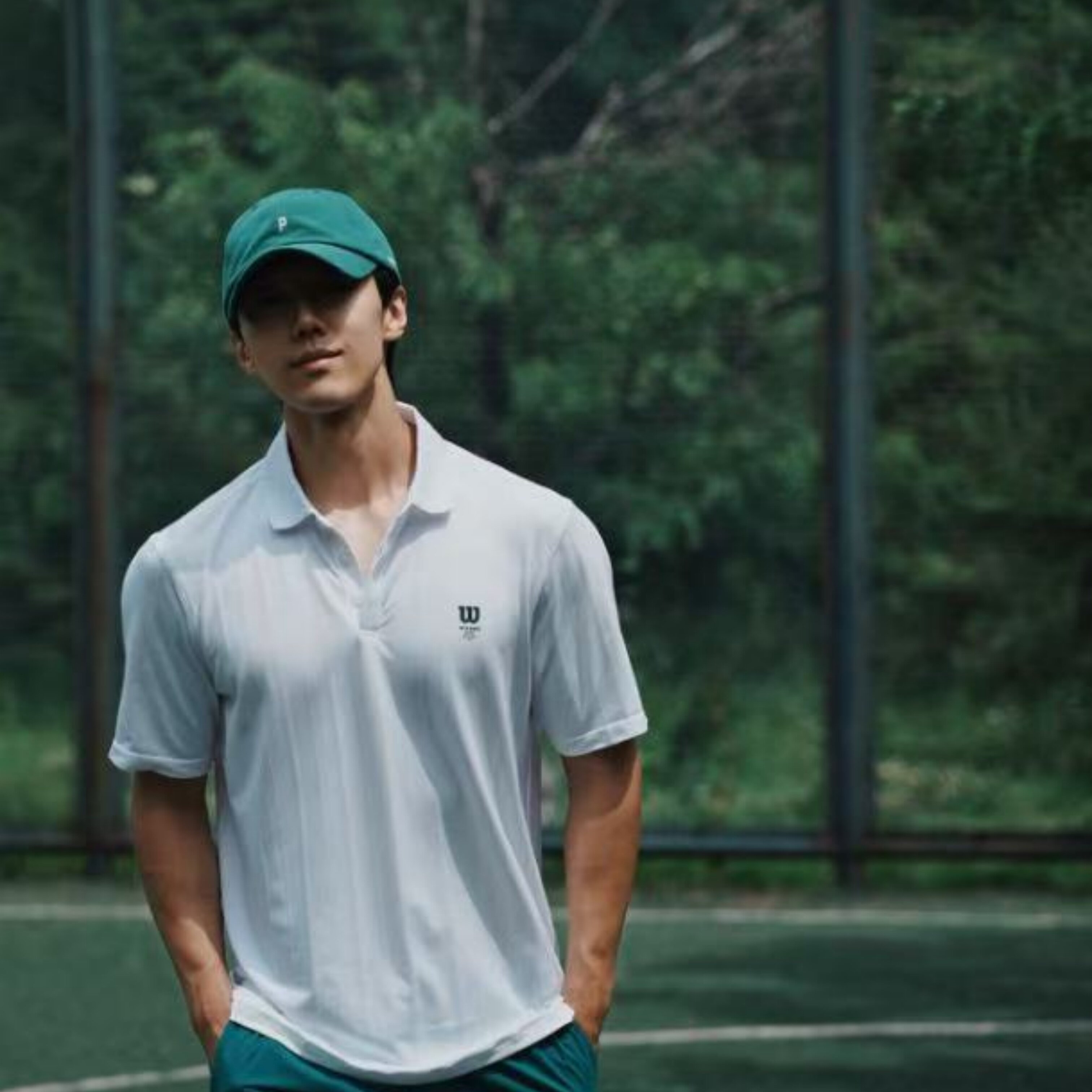 Wilson威尔胜男款网球运动针织短袖挺括百搭POLO衫WM00569511WTA