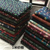 2019 mới vải cotton nguyên chất in vải nhỏ hoa vải phong cách mục vụ retro vải quần áo. - Vải vải tự làm vải lụa họa tiết