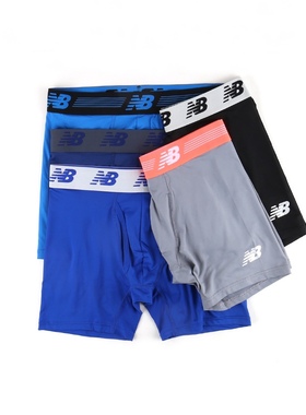 外贸加肥加大内裤男运动速干透气男士平角裤 门襟开口 肥佬特大码