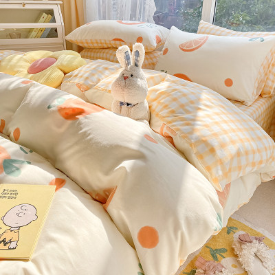 纯棉公主风被套床单单件被罩学生宿舍夏季四件套床上用品