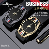 真皮皮带轻奢时尚 休闲腰带经典 自动扣商务百搭时尚 保罗男士 裤 带