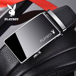 高档裤 腰带男式 带 自动扣腰带商务软皮裤 花花公子皮带男士