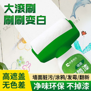 墙面滚筒乳胶漆墙壁修复白色墙修补刷墙涂料室内自喷翻新环保级