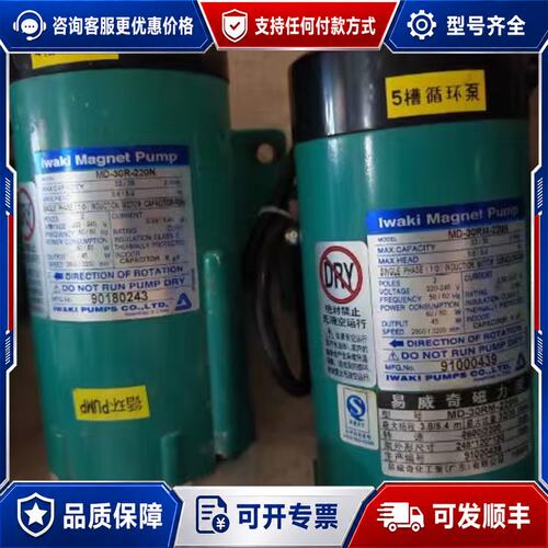 议价易威奇Iwaki磁力泵 MD-30RM-220N220V单可维修