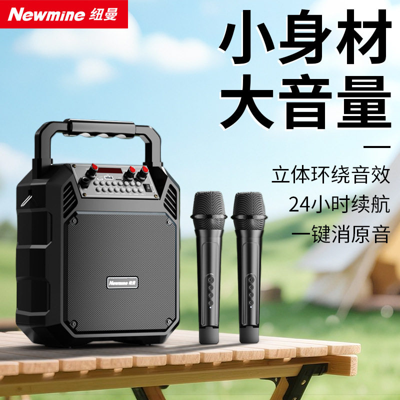 闲鱼二手市场纽曼K511户外蓝牙音箱手提K歌广场舞音响无线话筒