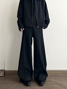 COCKTAIL街头通勤解构活页休闲西裤男垂坠感休闲慵懒cleanfit裤子