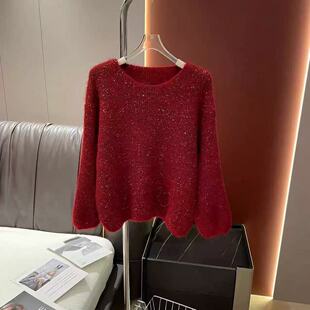 号2026年秋冬红色系常规款 250 百搭针织衫 201