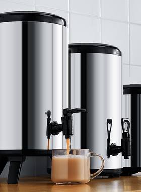 奶茶保温桶不锈钢大容量10L商用摆摊保冷奶茶店专用豆浆304开水箱