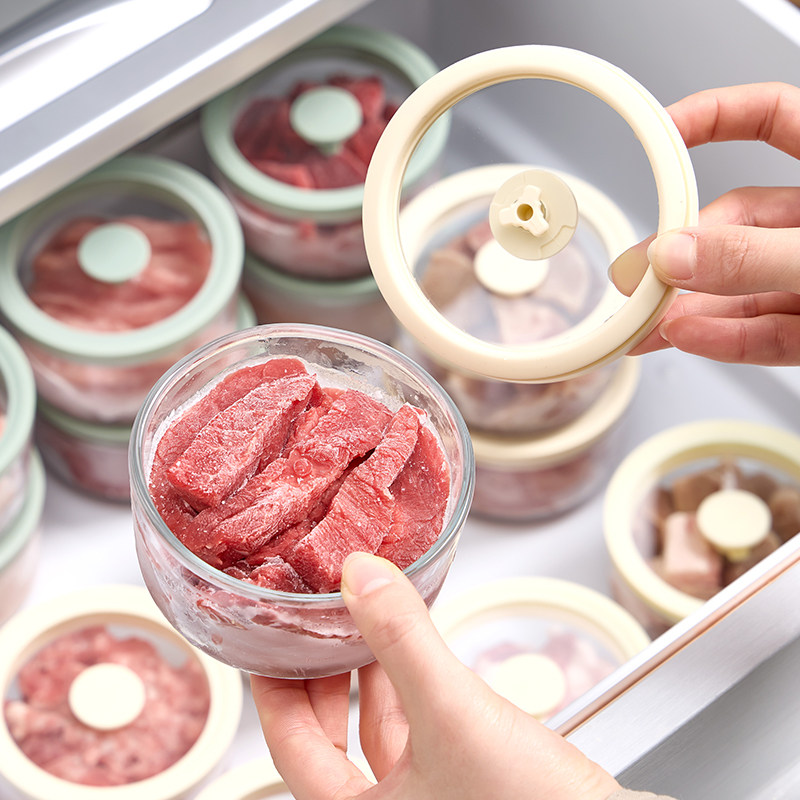 冻肉盒冰箱收纳盒玻璃食物保鲜盒带盖食品级专用盒肉类冷冻分装盒,收纳整理,食物收纳盒,淘宝优惠券,粉丝福利购,淘宝优惠卷