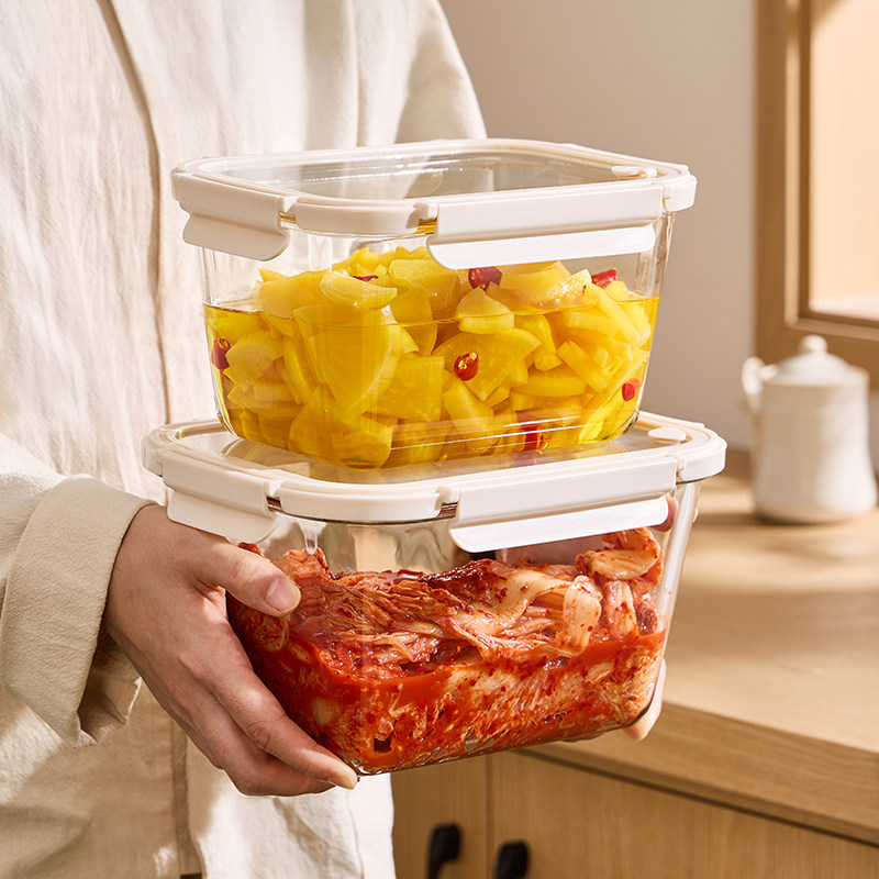 家用腌菜盒泡菜罐子玻璃密封罐罐子食品级咸菜冰箱专用冷藏大容量,厨房/烹饪用具,密封罐,淘宝优惠券,粉丝福利购,淘宝优惠卷