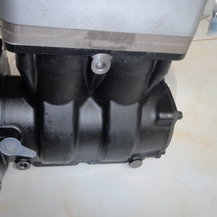 适用于解放J6打气泵双杠空压机 J6350马力改双杠空气压缩机J6配件