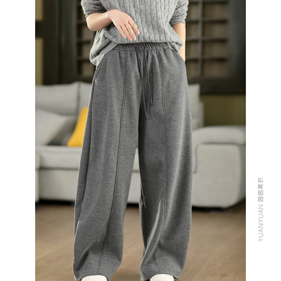 加绒加厚显瘦弯刀裤保暖长裤