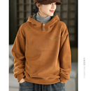 保暖上衣绒衫 连帽加厚卫衣女双面奥利绒套头帽衫 时尚 园园美衣冬季