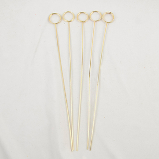 ins韩式金属镀金卡片插签卡夹鲜花包装材料花束卡片草莓插签10只