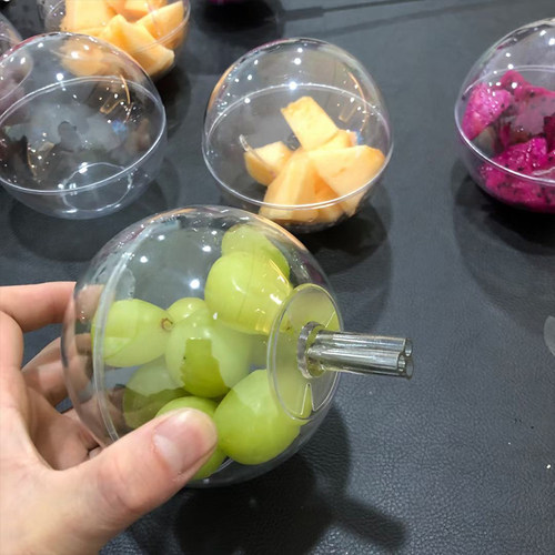 圣诞亚克力太空舱圆形水果diy