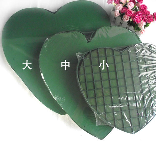 桃心带花泥喜庆用品婚车装饰