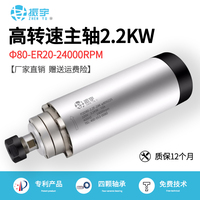 振宇/FQD 圆形风冷主轴电机2.2KW 封边机修边钻孔打孔专用马达