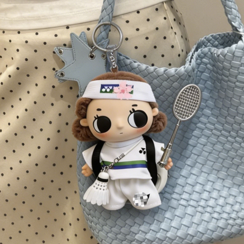 nyota羽毛球娃衣棒球服小小瞬间跳格子衣服搪胶毛绒公仔玩偶套装图片