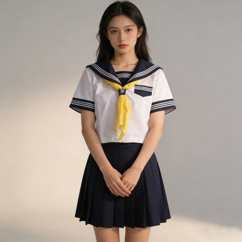 日系JK水手服百褶裙校供感套装