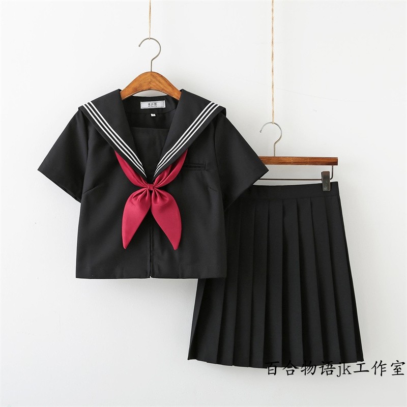 【黑三本】日系正版不良少女基础款JK制服软姐妹水手服中间服套装