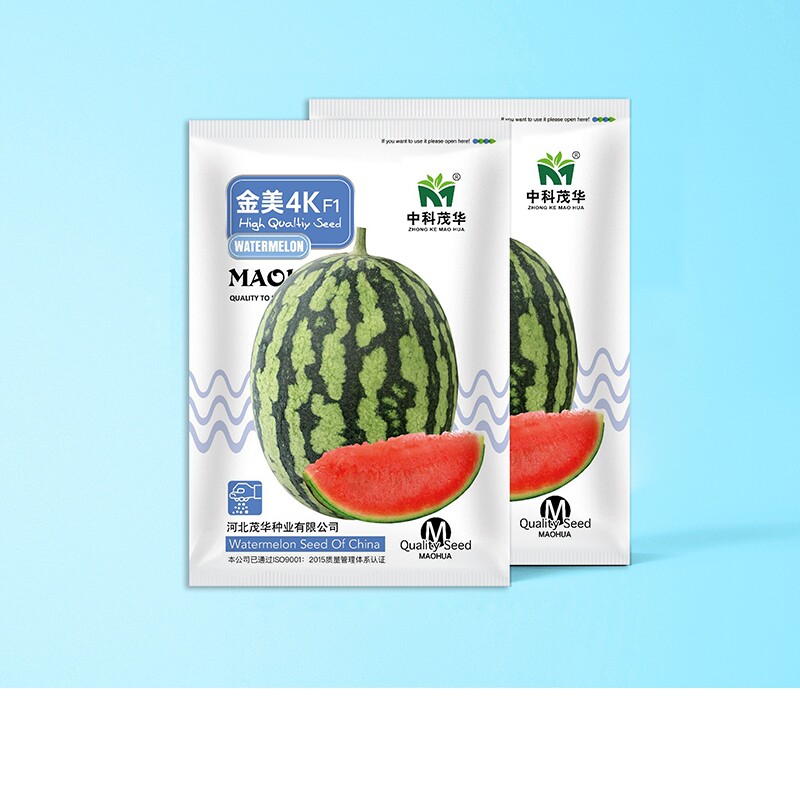 中科茂华瓜果种子金美4K西瓜种子花皮红肉甜脆多汁美观皮薄有韧性
