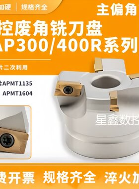 75度铣刀盘RAP300/400废角