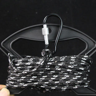 钓鱼打水绳打水桶提绳鱼桶水井手柄带绳安全绳卡扣折叠钓鱼桶提绳