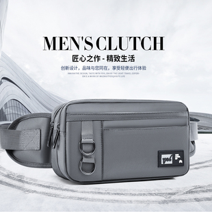 胸包手机包 腰包干活工地休闲运动斜挎包男款 新款 防水耐磨便携男士