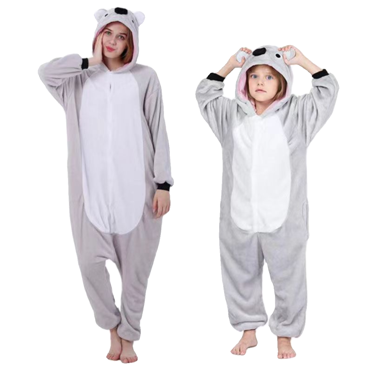 树袋熊cosplay连体表演服装万圣节动物派对亲子装考拉舞台演出服