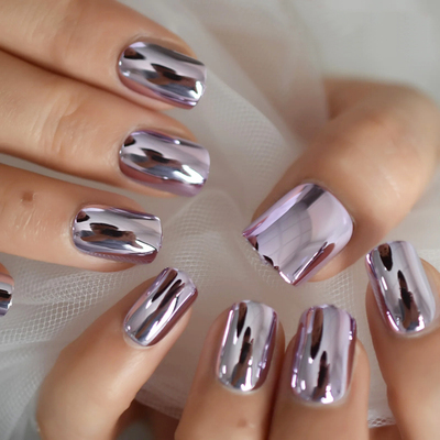 17 Colors mirror silver metallic stainless steel Nail Polish