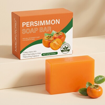 柿子香皂去异味 Persimmon soap moisturizes eliminates odors