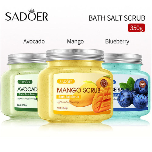 SADOER牛油果磨砂膏 Fruit bath salt scrub exfoliating cream