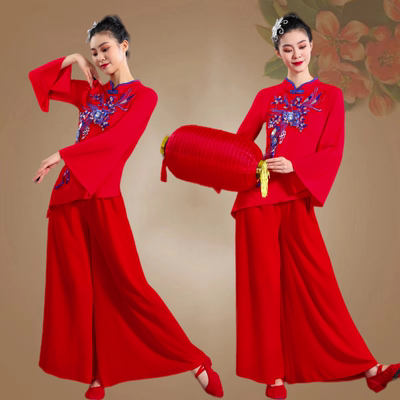 中国风灯笼舞蹈演出服