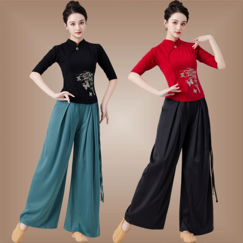 国风旗袍古典舞演出服舞蹈练功服
