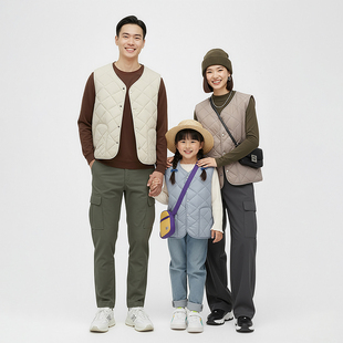 [林叔推荐]羊毛保暖亲子装休闲马甲25997