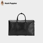 暇步士旅行包男士 真皮行李包商务通勤手提包编织牛皮大容量旅行袋