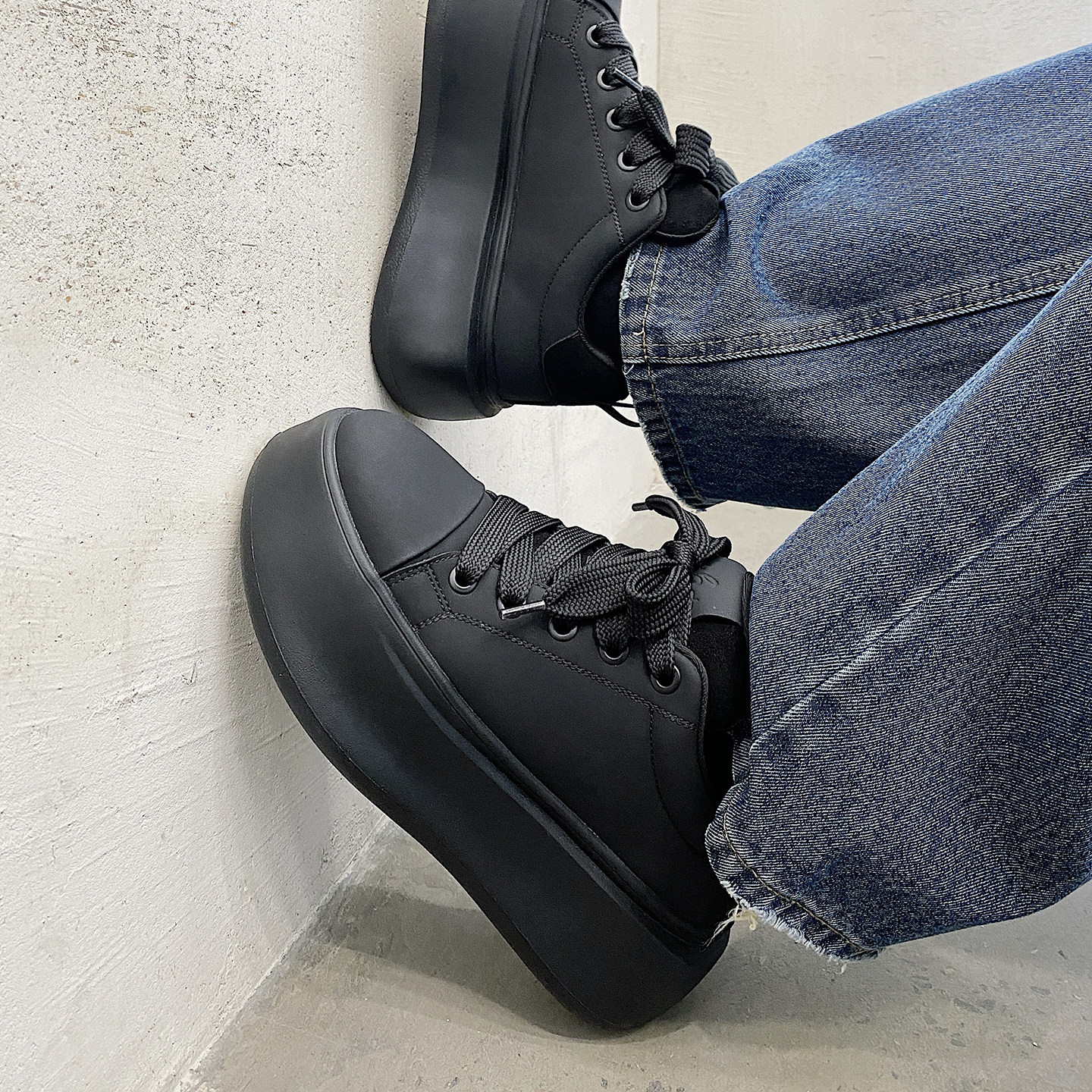 XZ110-25370#厚底板鞋男增高休闲鞋圆头系带小个子潮流鞋子P125，男鞋休闲鞋，星座110