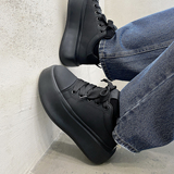 XZ110-25370#厚底板鞋男增高休闲鞋圆头系带小个子潮流鞋子P125，男鞋休闲鞋，星座110